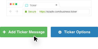 How to add ticker messages to your ez-ad tv
